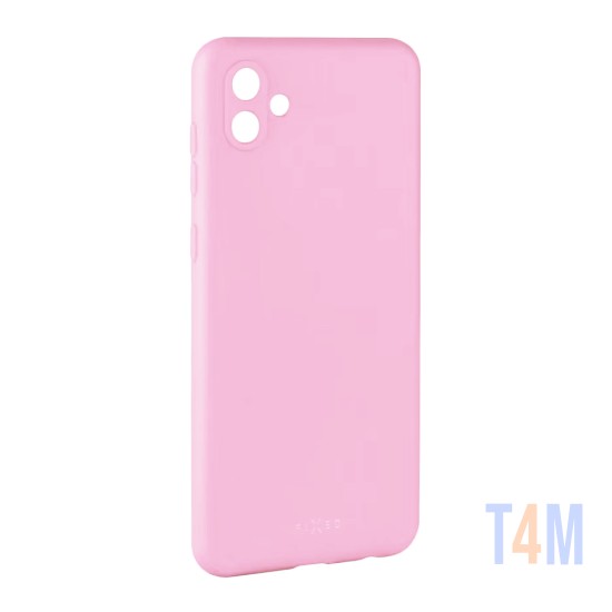 Silicone Case with Camera Shield for Samsung Galaxy A04 Pink